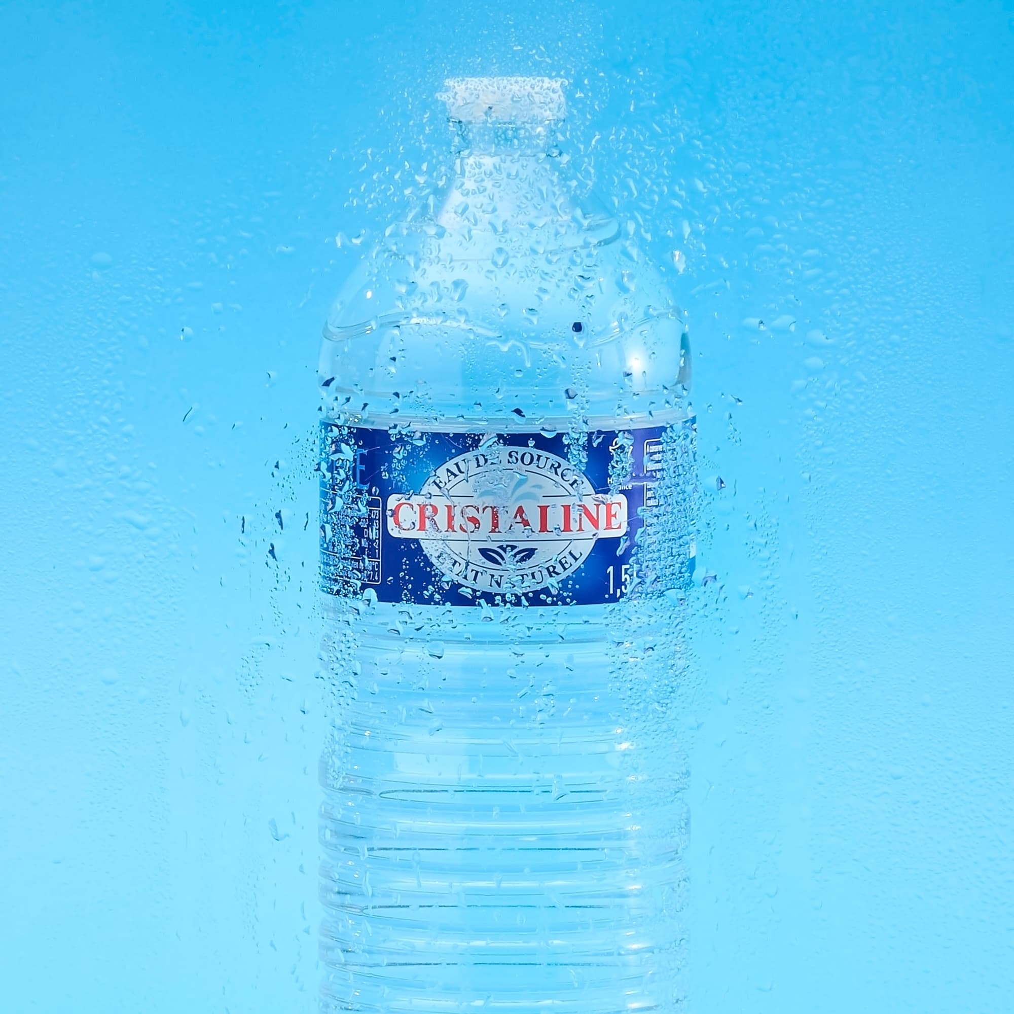 Cristaline water bottle